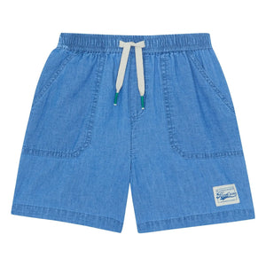 Bonton – Shorts aus Chambray Neapel | Denimblau