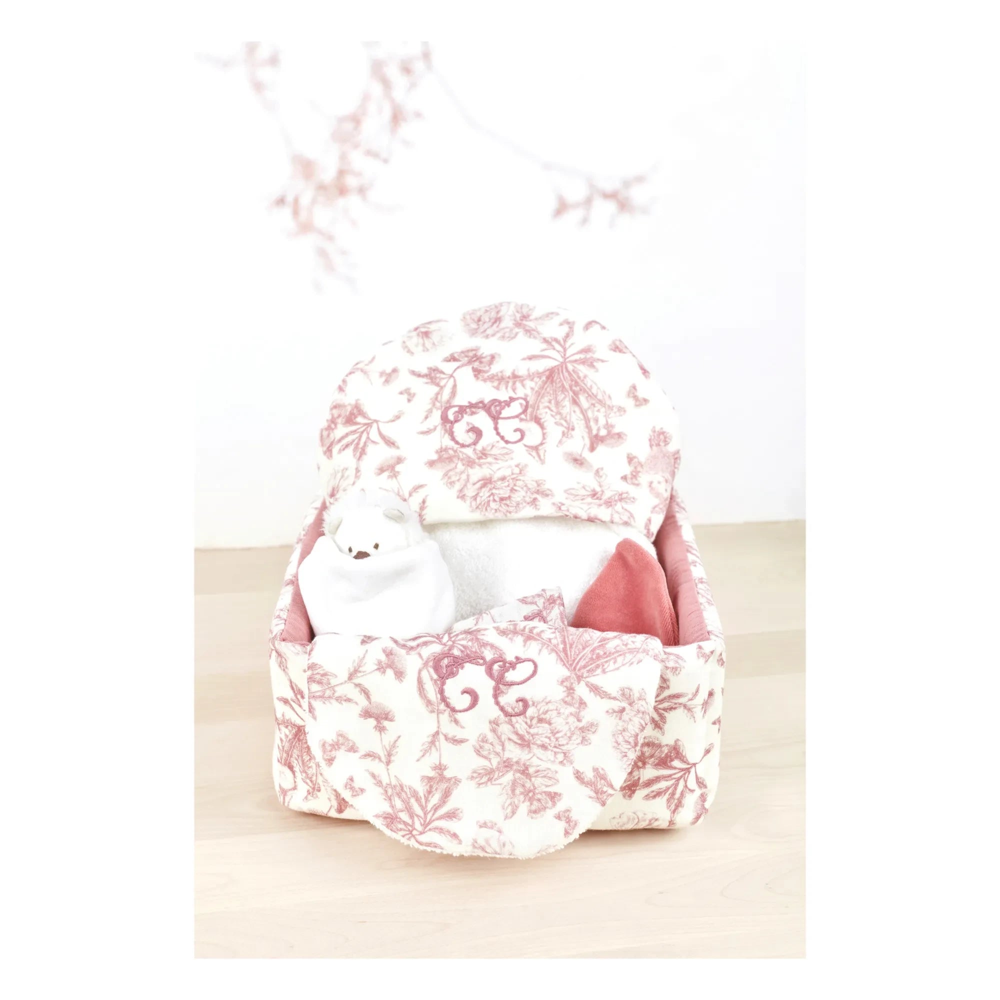 Tartine et Chocolat - Toile de Jouy Korb | Pfirsich