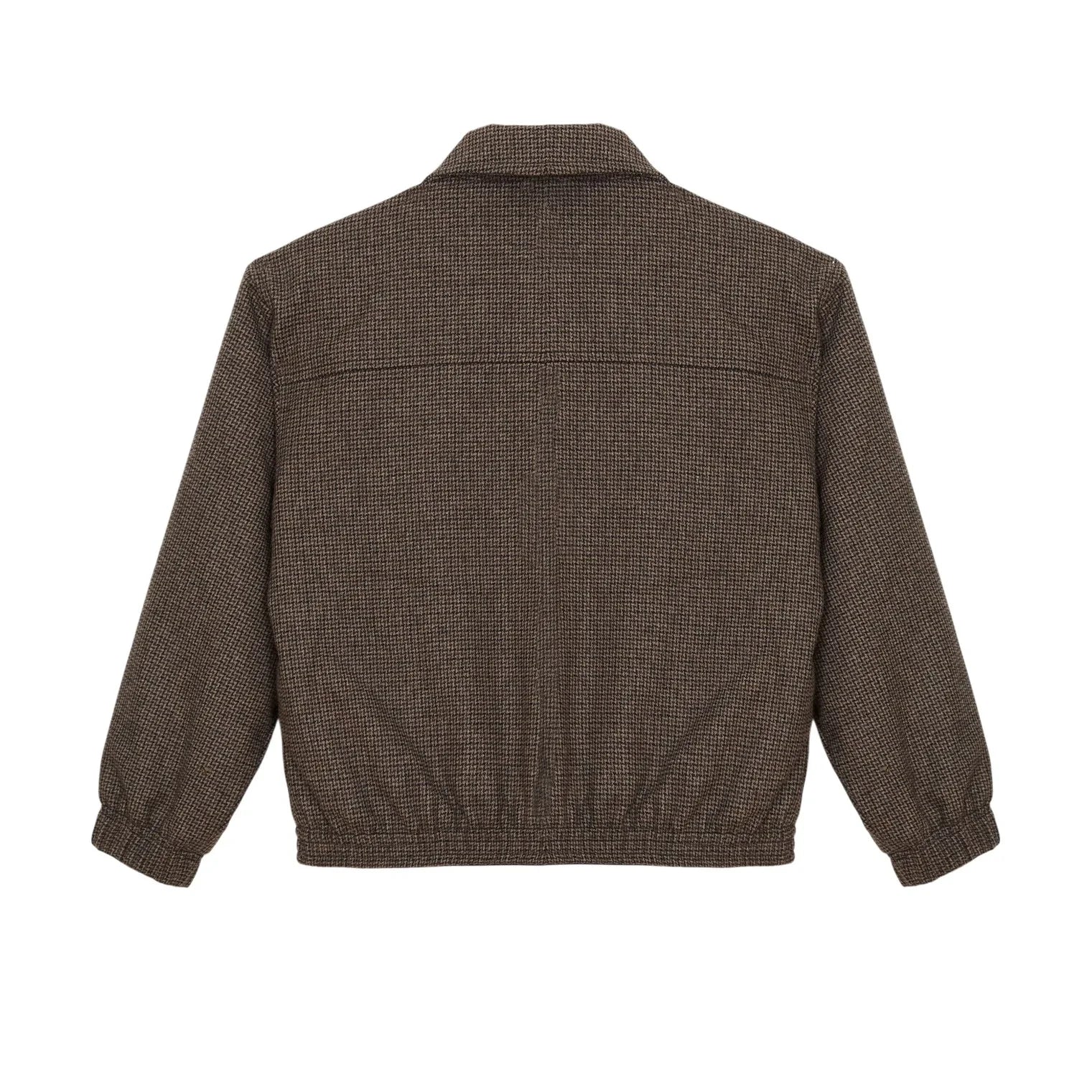 Finger in the nose - Sage Houndstooth Yün Ceket | Kahverengi