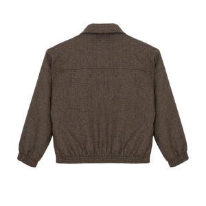 Finger in the nose - Sage Houndstooth Yün Ceket | Kahverengi