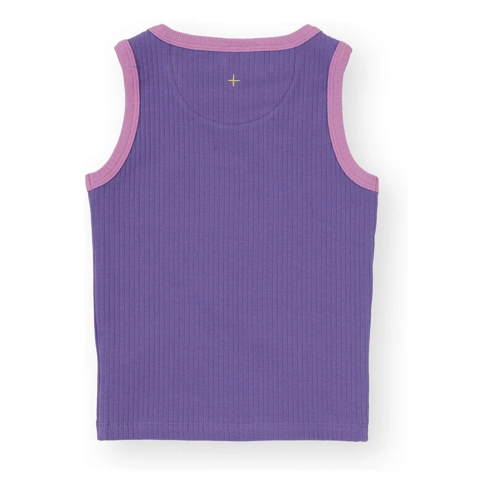 Goldie + Ace - Geripptes Tanktop mit Kontrastsaum | Lila