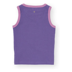 Goldie + Ace - Geripptes Tanktop mit Kontrastsaum | Lila