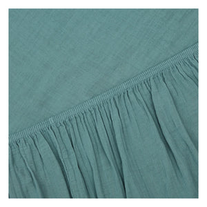 Haomy – Dili Pamuk Voile Spannbettlaken | Bleu stone