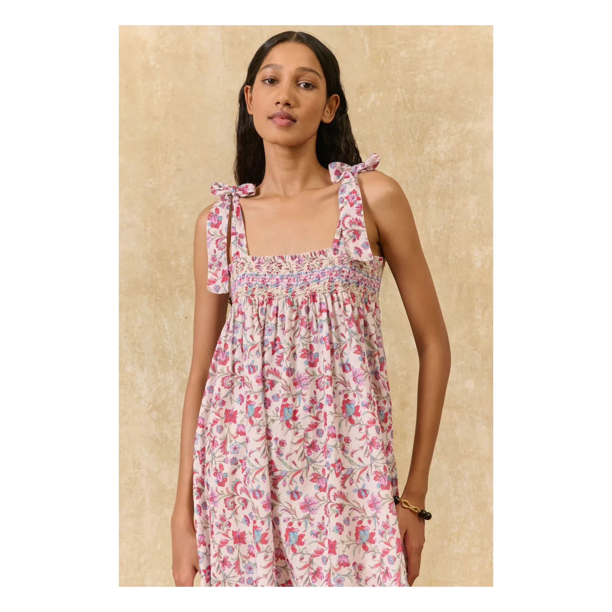 Louise Misha - Marcelette Kleid aus Bio-Baumwolle | Pink