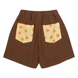 Jelly Mallow - Star Pocket Şort | Kahverengi