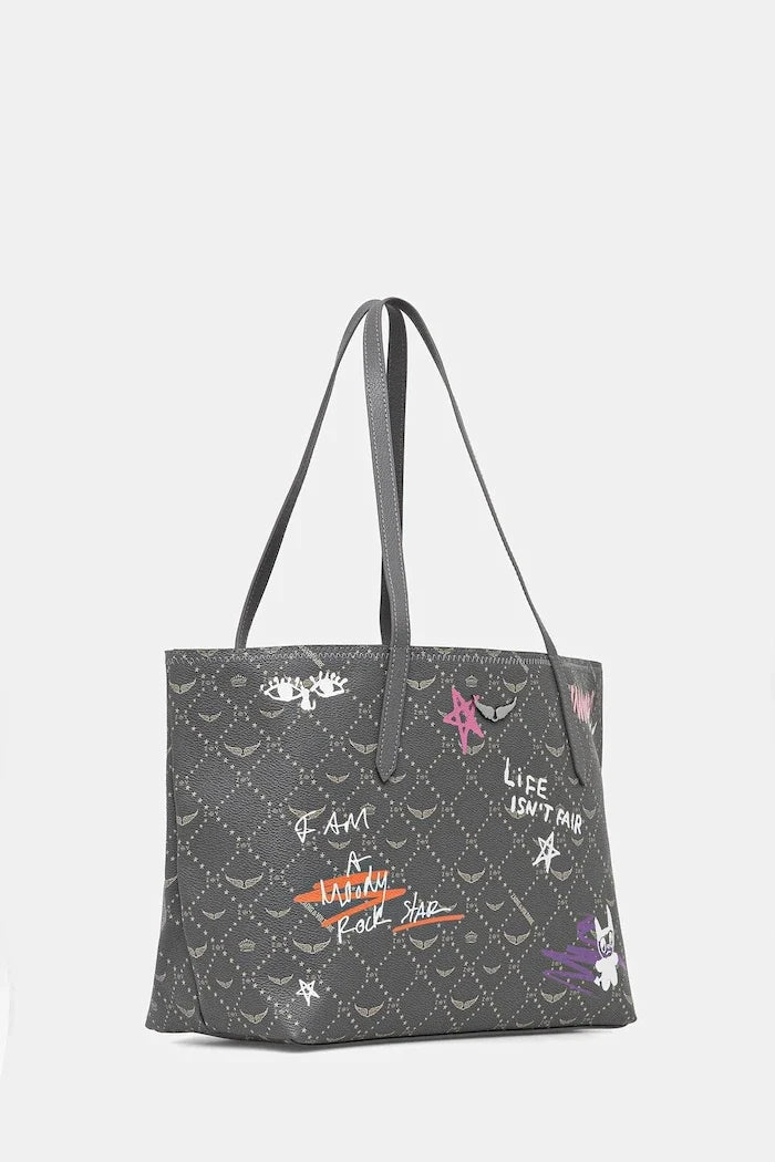 Zadig&Voltaire Kadın Sahte Deri Alışveriş Çantası Z SHOPPER MONOGRAM TAG