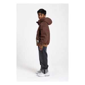 Hundred Pieces - Matte Kapuzenjacke | Braun