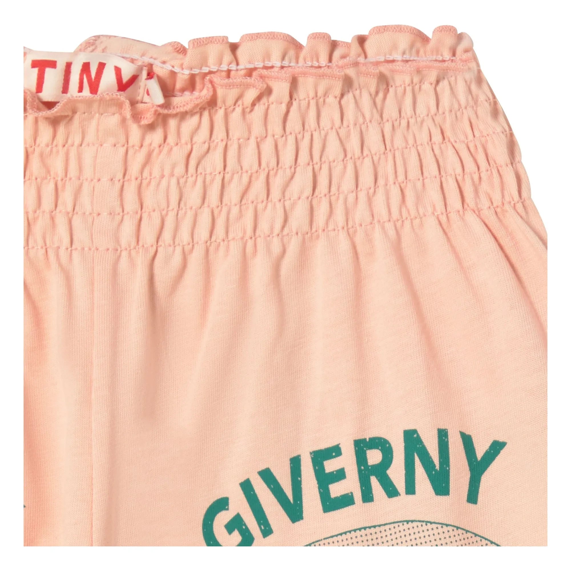 Tinycottons - Giverny Bio-Baumwoll-Rüschenshorts | Hellrosa