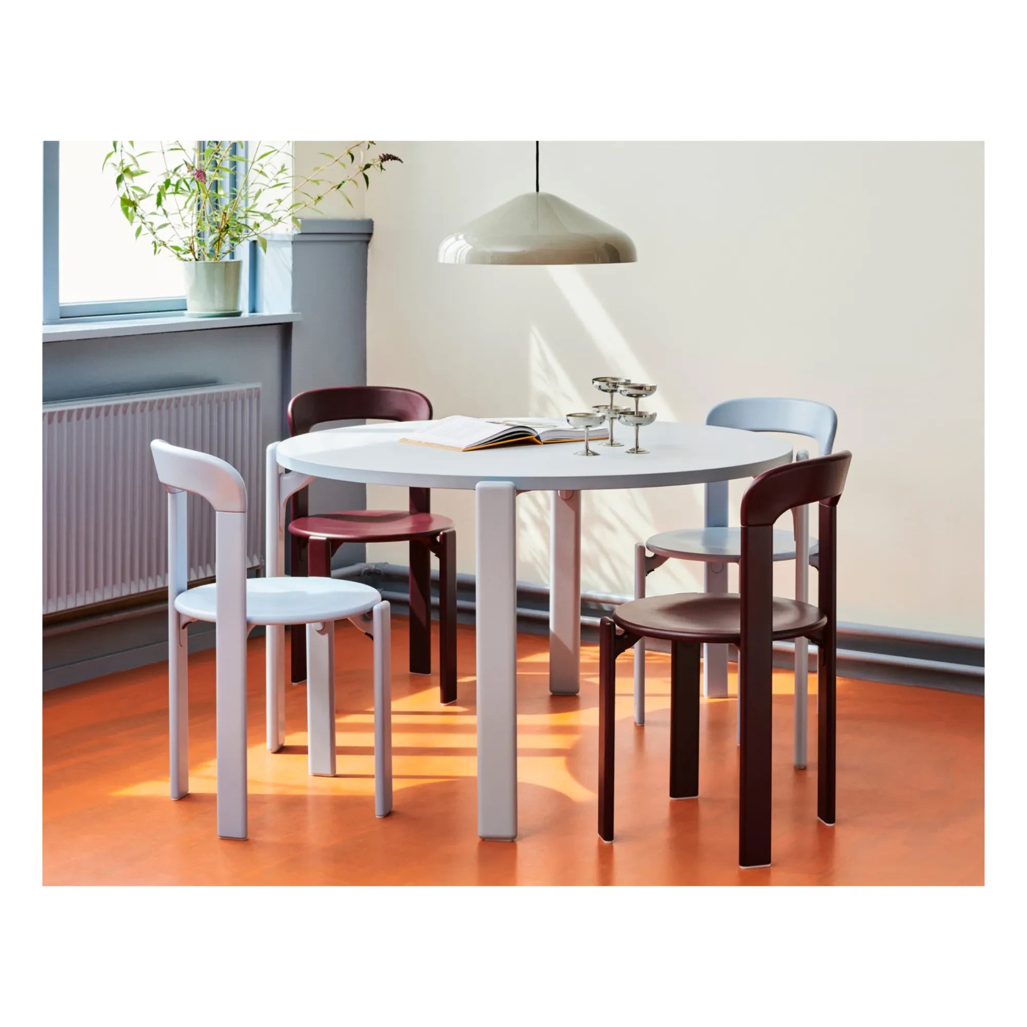 Hay - Rey Polierter Holzstuhl - Bruno Rey | Aubergine