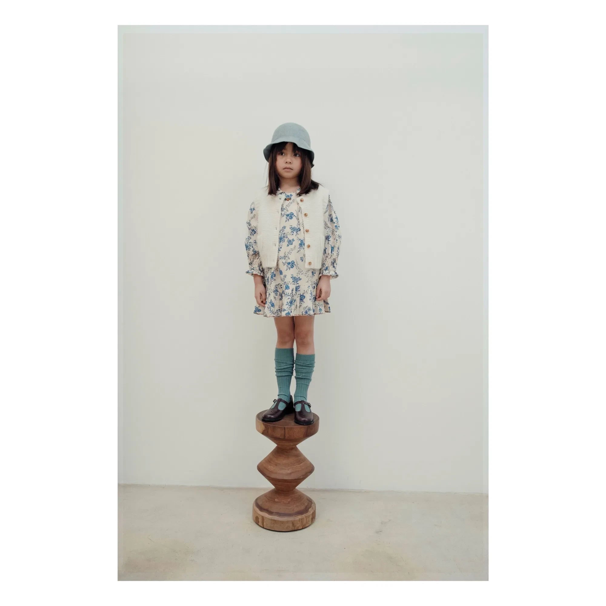 Emile et Ida - Ärmellose Strickjacke aus Merinowolle | Ecru