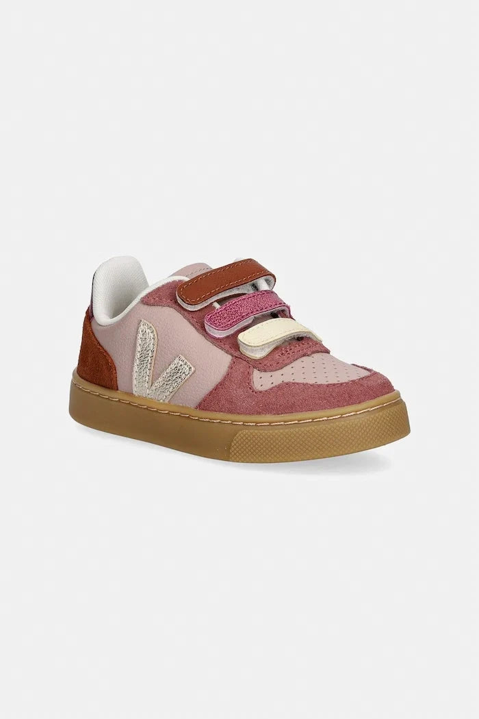 Veja Small V-10 çocuk deri spor ayakkabı