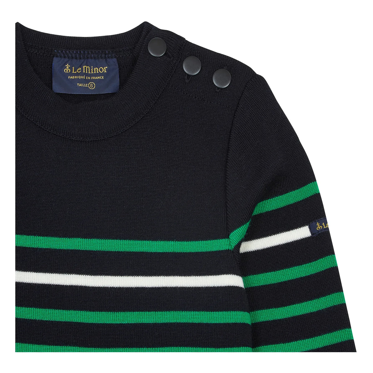 Le Minor - Gestreifter Merinowoll-Pullover x Smallable | Marineblau
