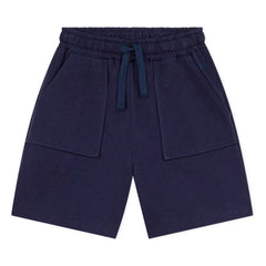 Petit Bateau – Bio-Baumwoll-Bermudashorts | Dunkelblau