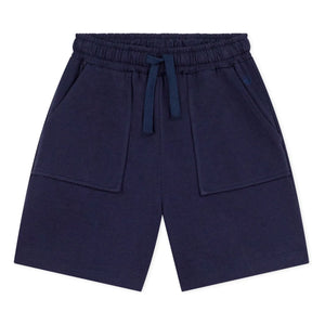 Petit Bateau – Bio-Baumwoll-Bermudashorts | Dunkelblau