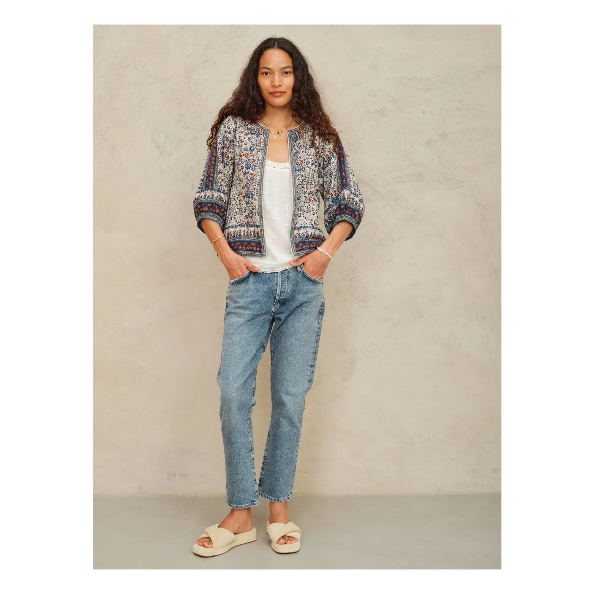 M.A.B.E. – Cass Baumwolljacke | Indigo