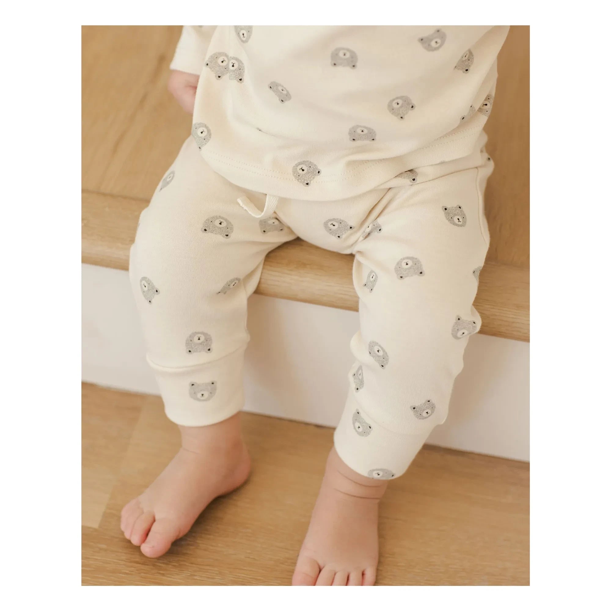 Quincy Mae - Bio-Baumwoll Bärenhose | Ecru