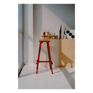 Hay - Yüksek tabure 75 cm Taburete 8 | Kırmızı