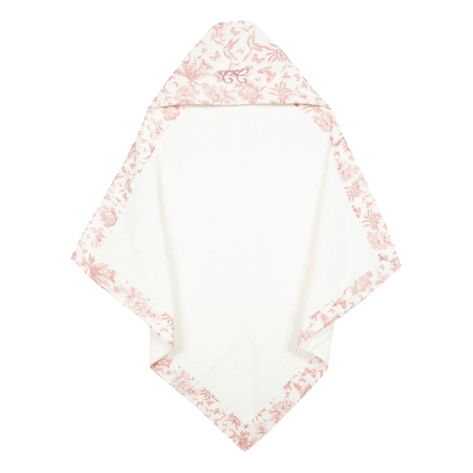 Tartine et Chocolat - Toile de Jouy Handtuch Baby Cape | Pfirsich