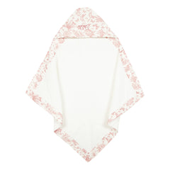 Tartine et Chocolat - Toile de Jouy Handtuch Baby Cape | Pfirsich