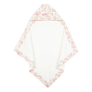 Tartine et Chocolat - Toile de Jouy Handtuch Baby Cape | Pfirsich
