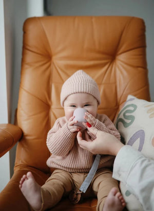 Mushie - Silikon Babybecher | Flieder