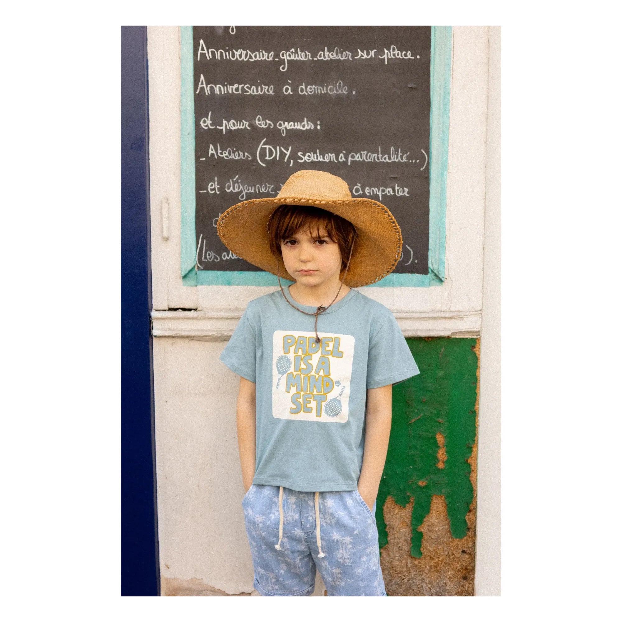 Louis Louise - Tom Paddel Baby T-Shirt | Hellblau