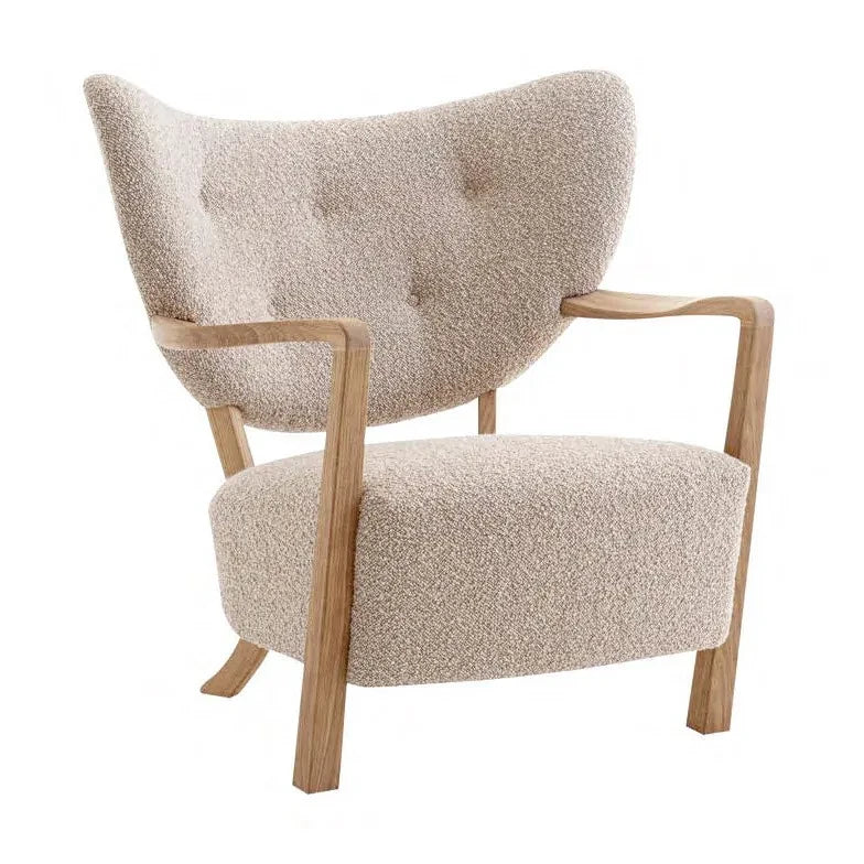 & Tradition - Wulff ATD2 Loungesessel, Eichenrahmen | Beige