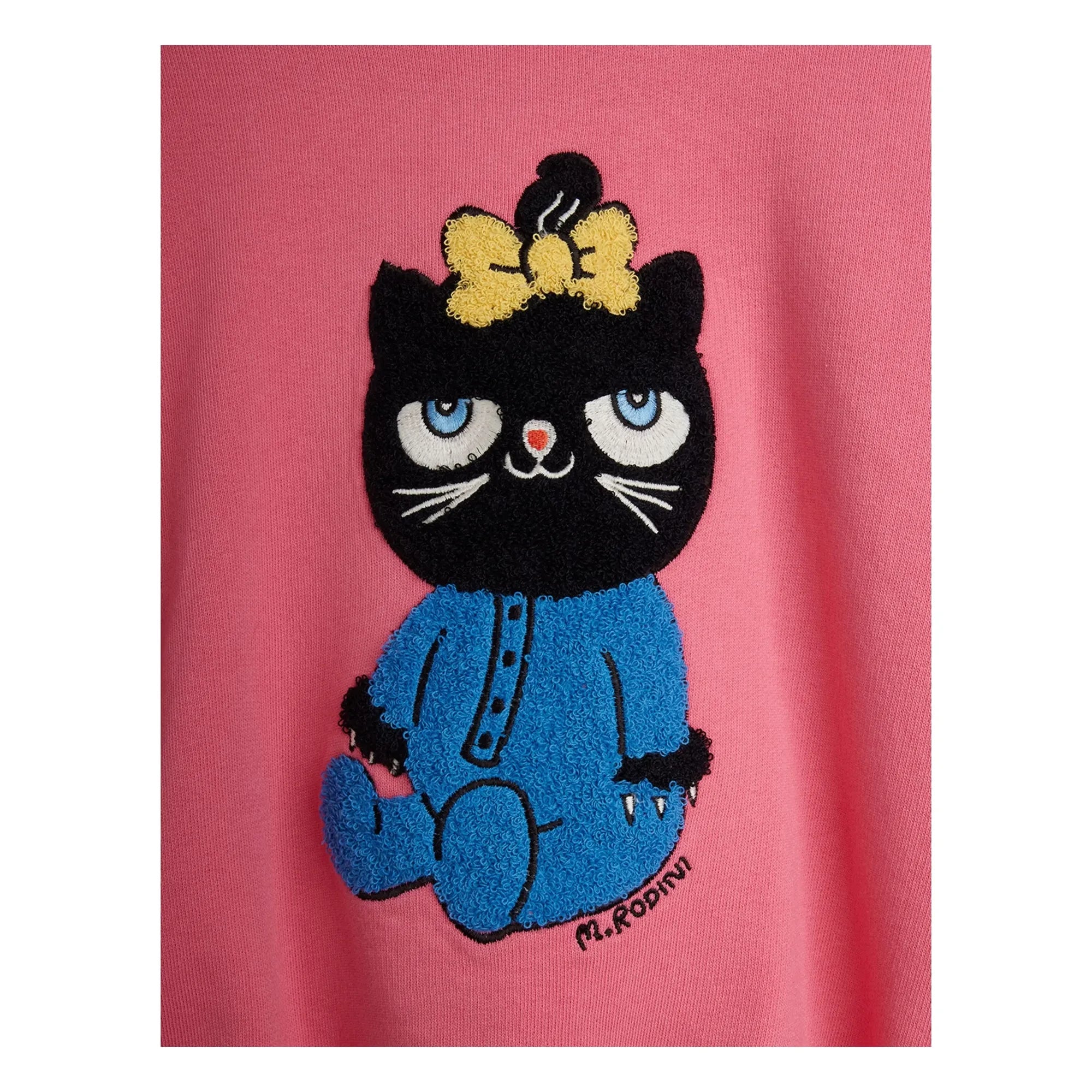 Mini Rodini - Sweatshirt Katze Bio-Baumwolle | Rosa