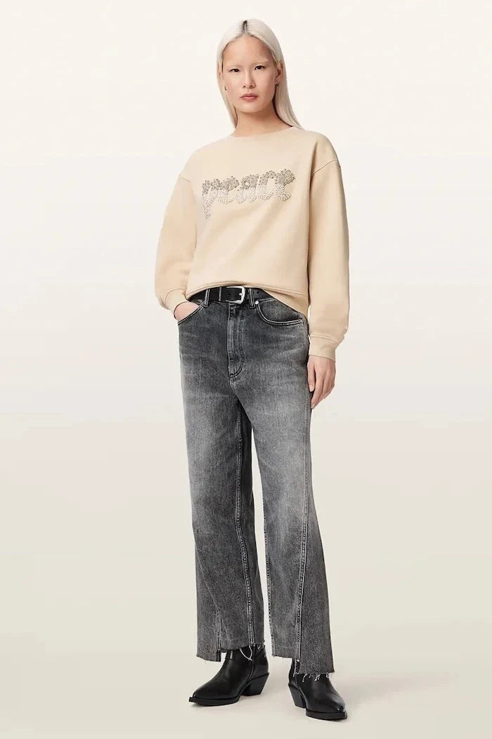 AllSaints kadın pamuklu PEACE sweatshirt