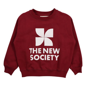 the new society - Sweatshirt Logo | Bordeaux