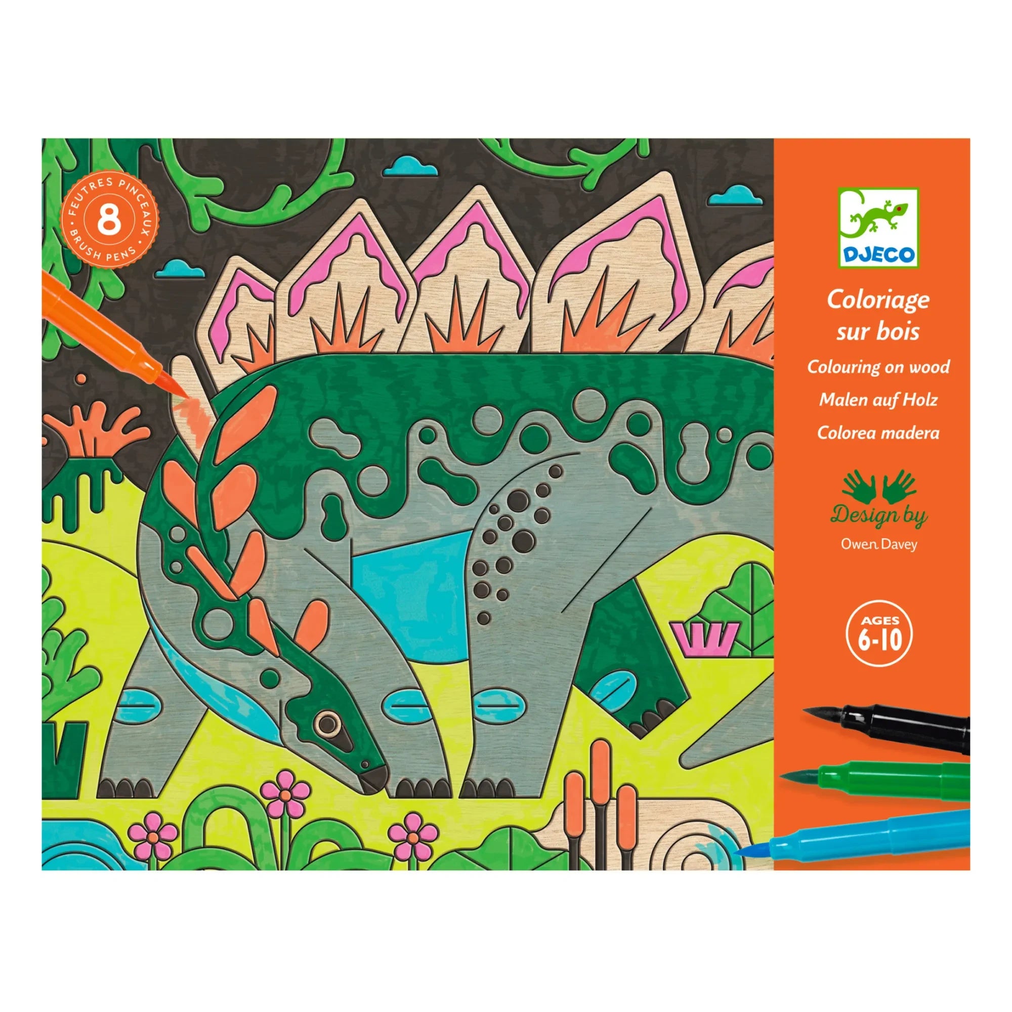 Djeco - Dinosaurier-Welt Malbuch