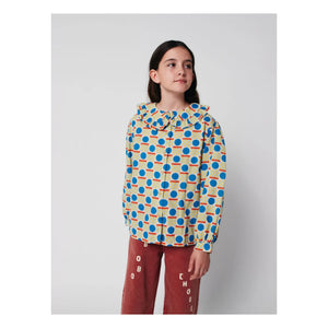 Bobo Choses - Bluse aus Bio-Baumwolle mit geometrischem Muster | Ecru
