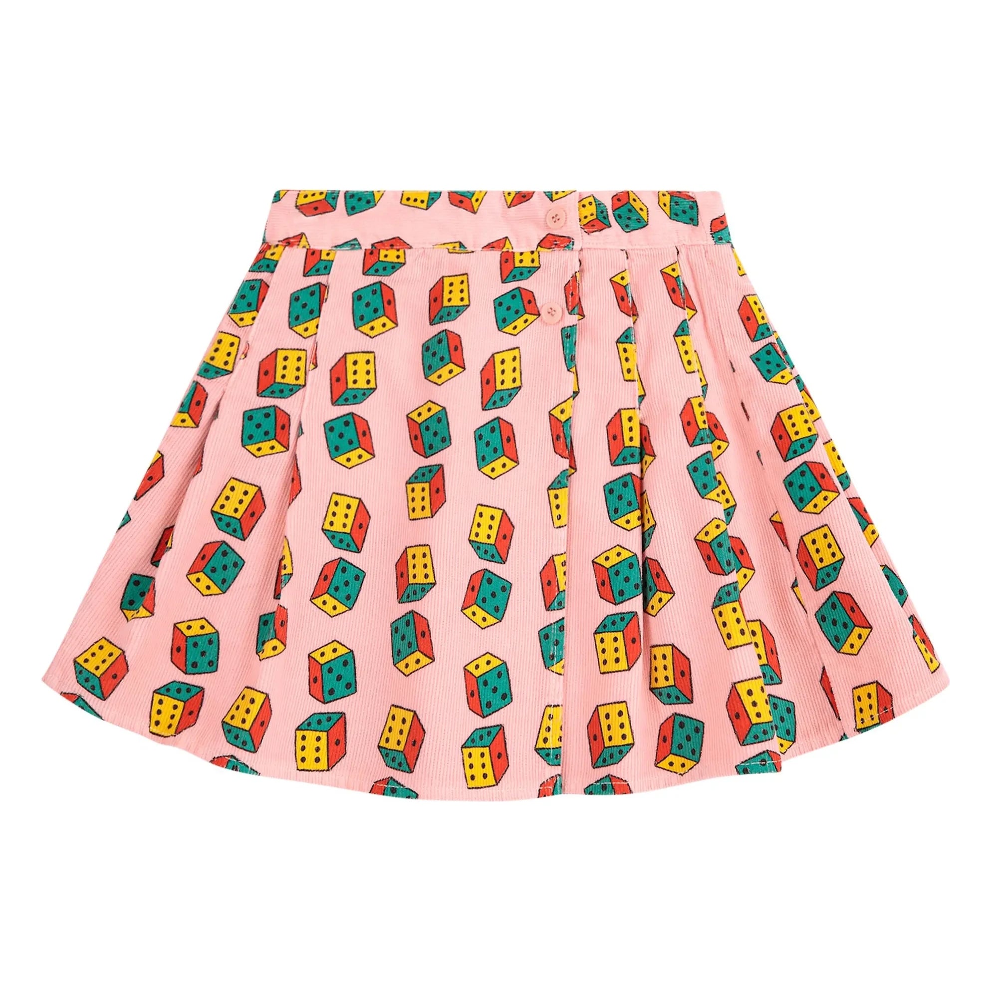 Bobo Choses – Plissierter Cordrock aus Bio-Baumwolle | Rosa