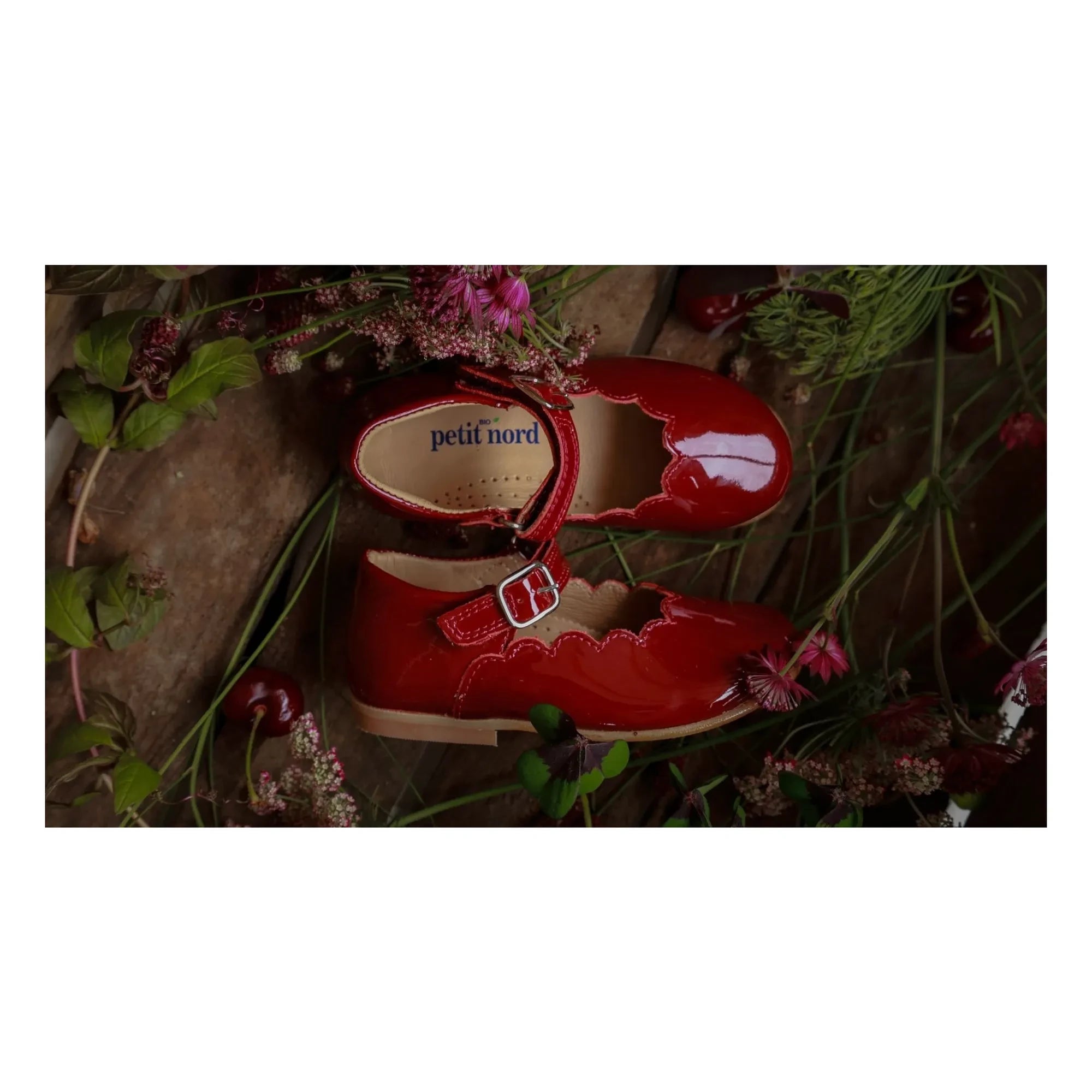 Petit Nord - Zimtrot | Scallop Mary Jane Ballerina