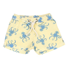 Búho - Schwimmshorts Oktopus Bio-Baumwolle | Gelb