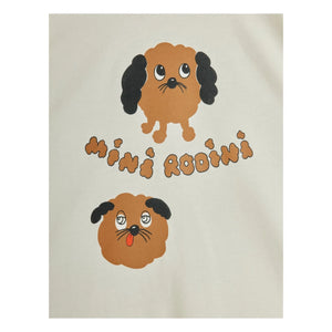Mini Rodini - Doggies Bio-Baumwoll-T-Shirt | Weiß
