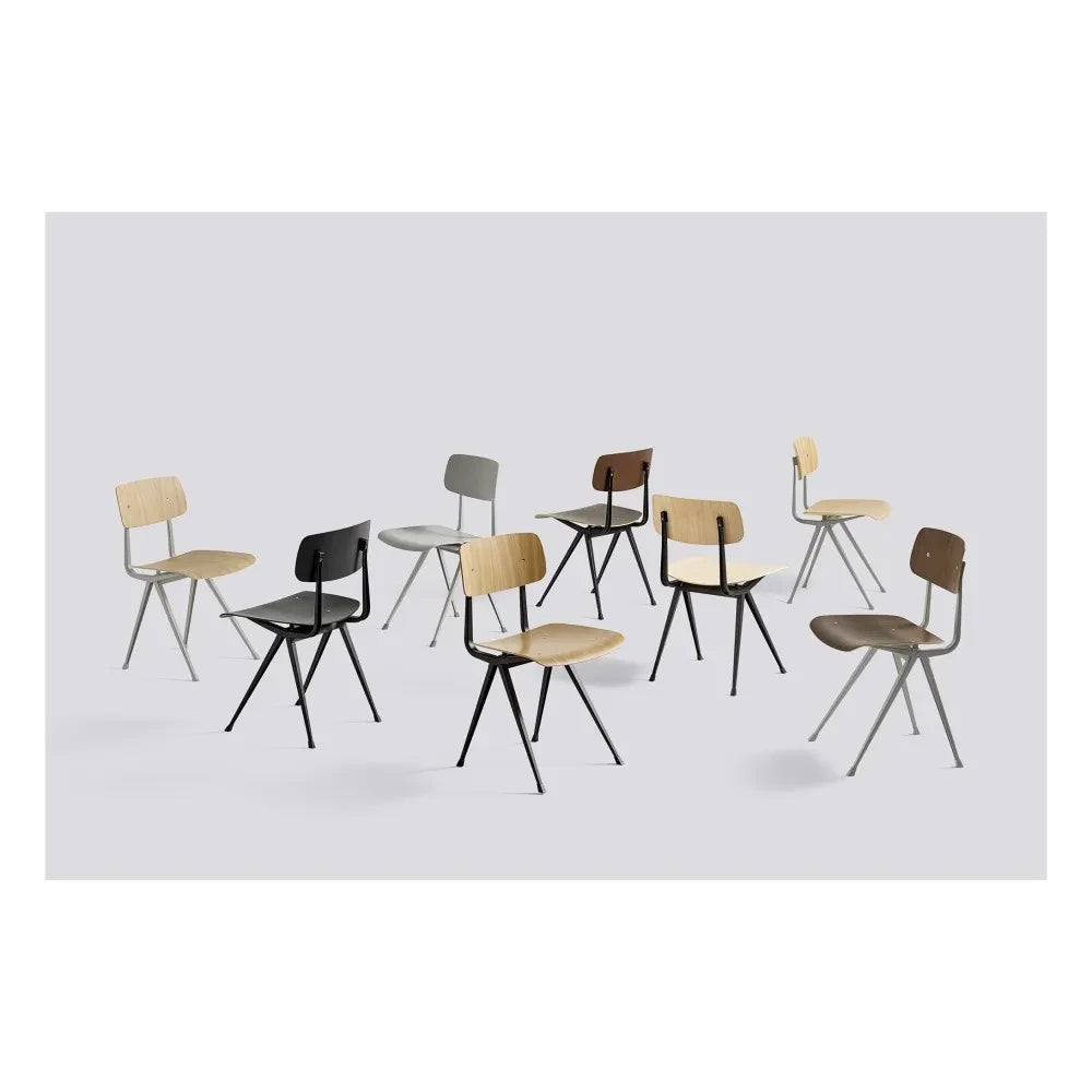 Hay - Result Parlak Meşe Sandalye - Friso Kramer & Wim Rietveld Yeniden Baskı | Bej