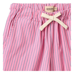 Wheat - Sasha gestreifte Hose aus Bio-Baumwolle | Rosa