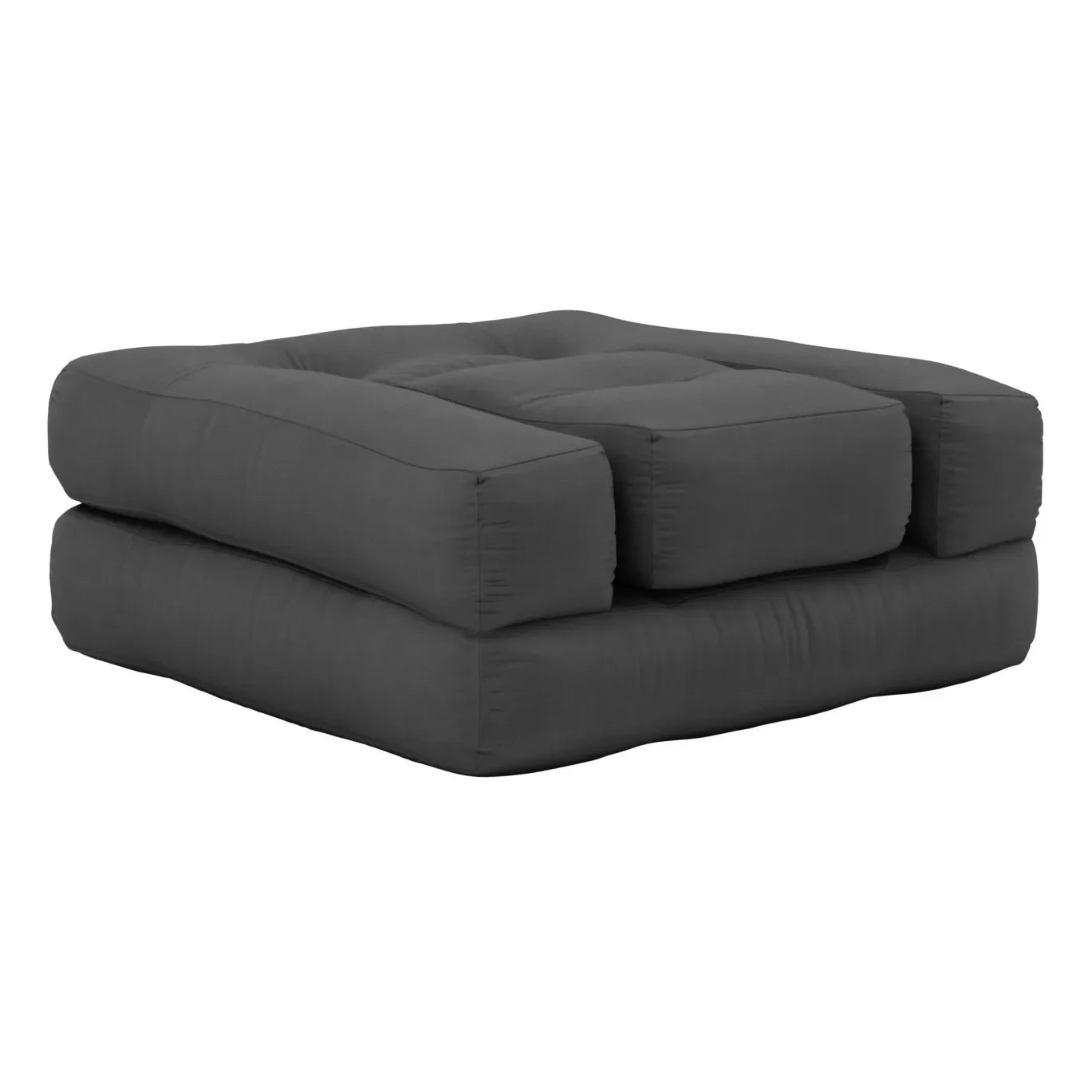 Karup Design - Kinder Würfel Pouf Sitzsack | Dunkelgrau