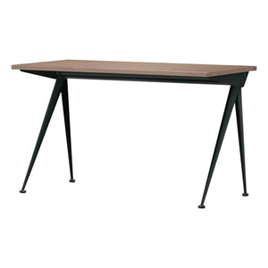 Vitra - Compas Direction Schreibtisch - Dunkelschwarzes Gestell - Jean Prouvé, 1953 | Nussbaum