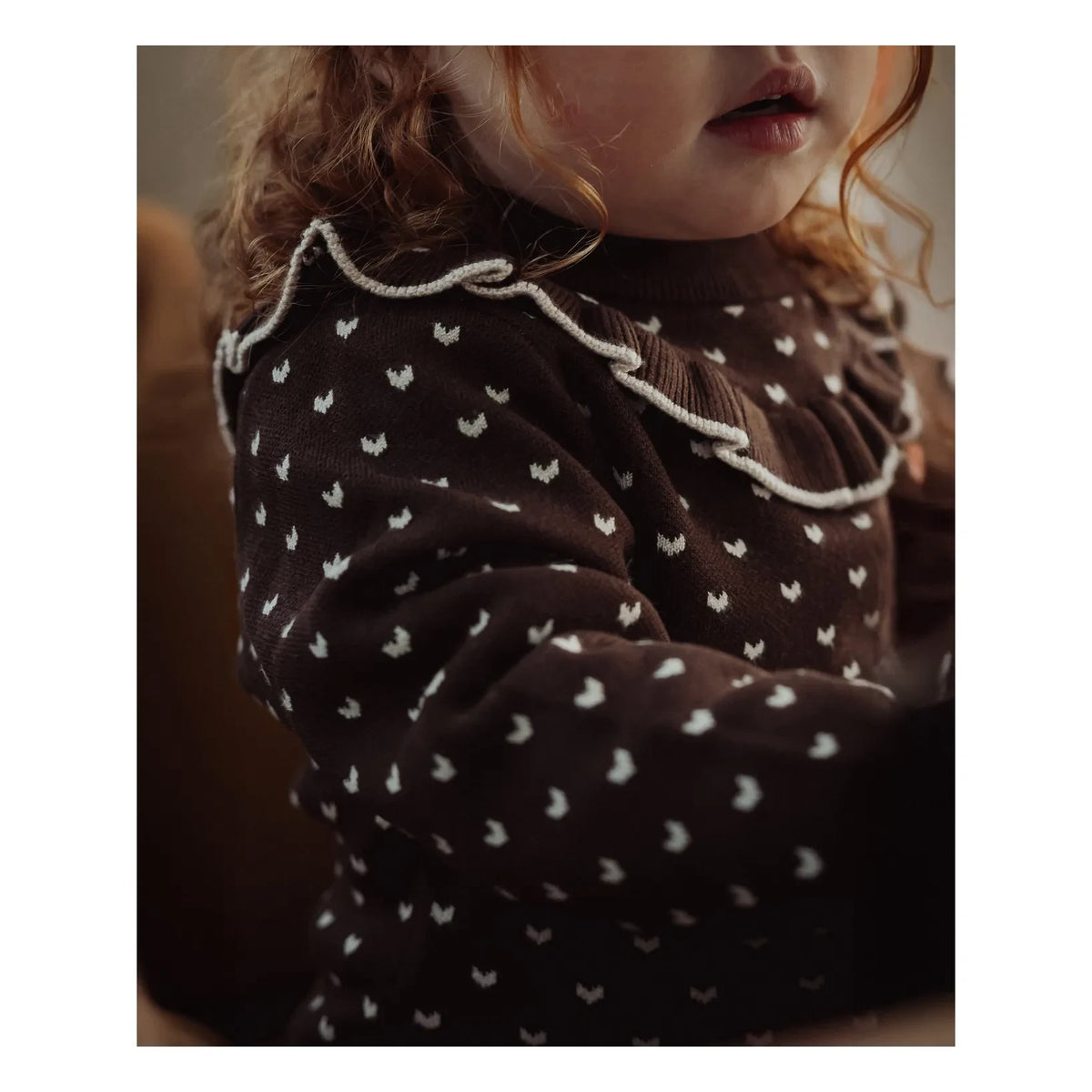 Fliink - Fame Gepunkteter Pullover | Braun
