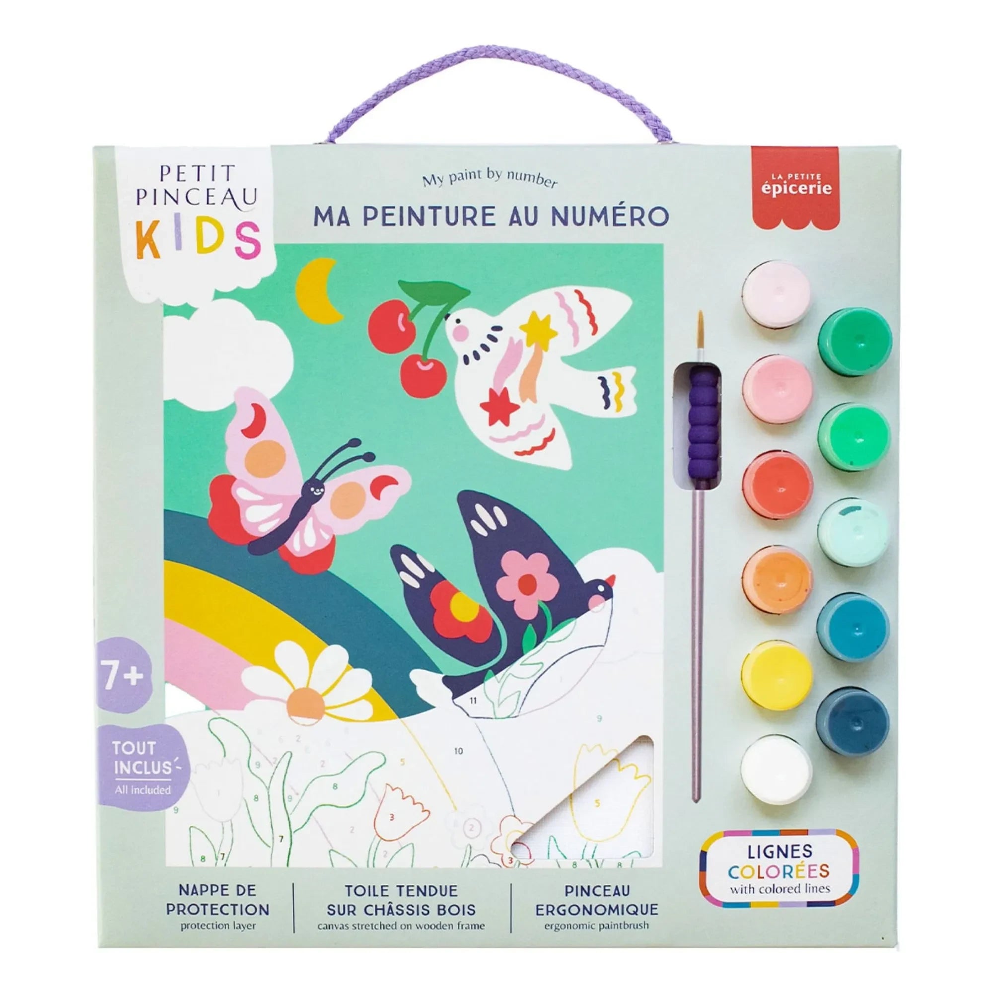 La Petite Épicerie - Malen nach Zahlen für Kinder - Frühling
