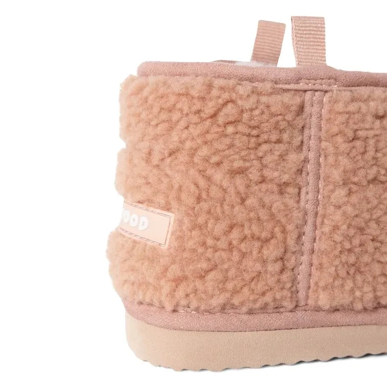Liewood - Alban, aus recycelten Fasern gefertigte Sherpa-Stiefel mit Katzenmuster | Rosa