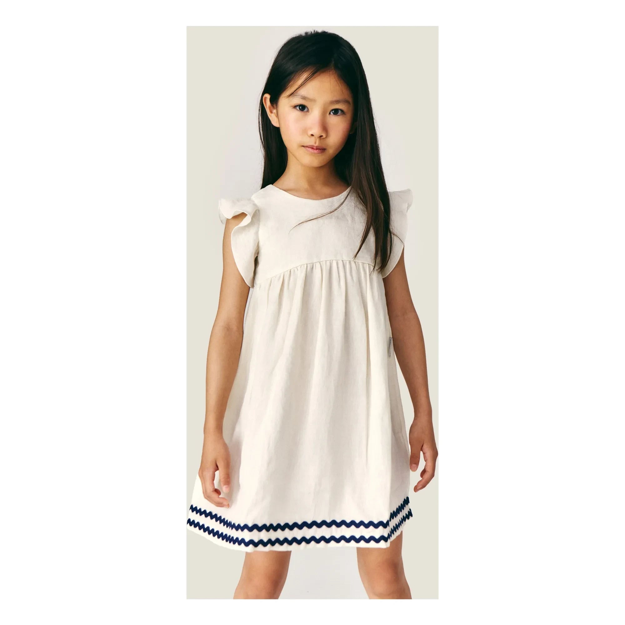 Mipounet - Isaline Leinenkleid | Ecru