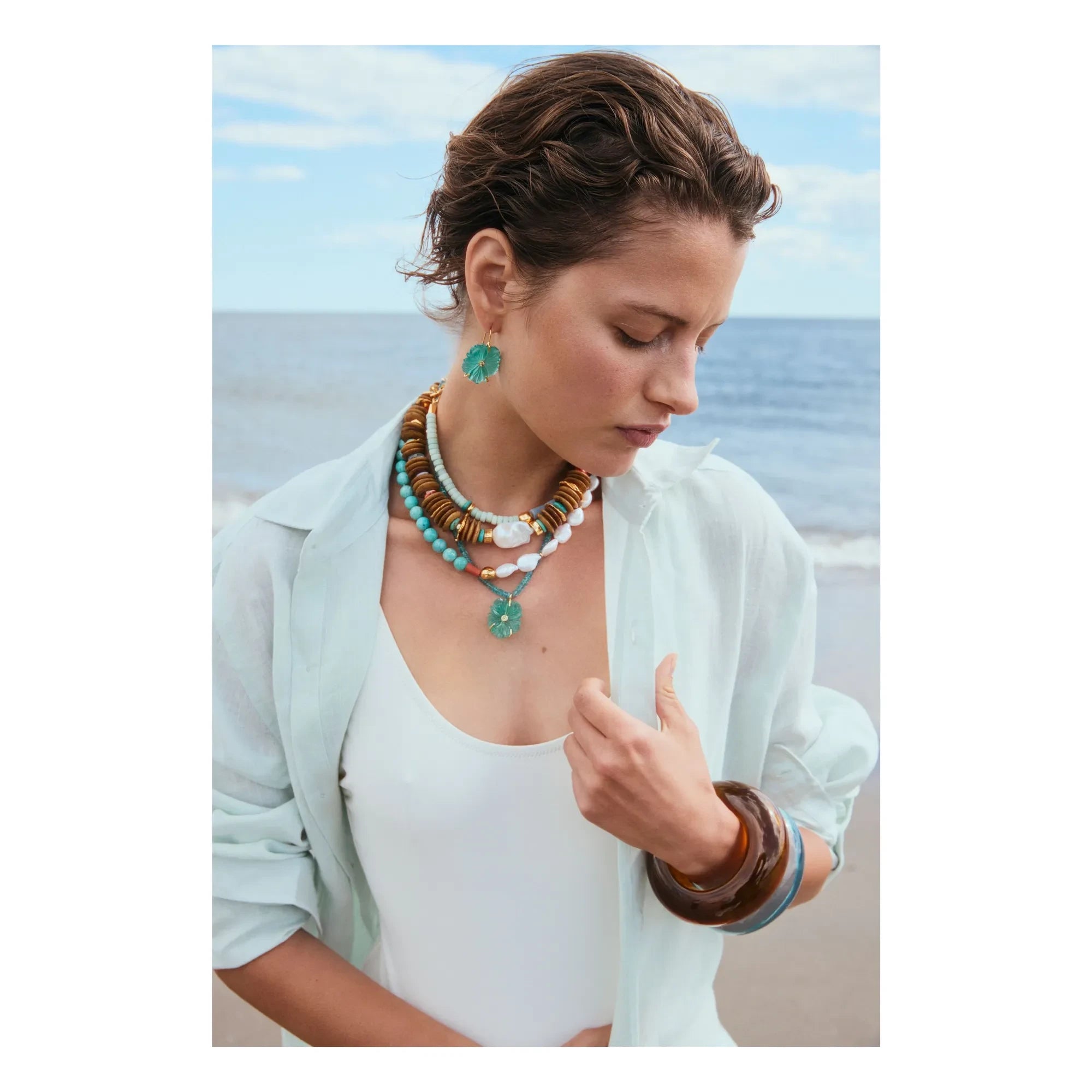 Lizzie Fortunato - New Bloom Halskette | Blau