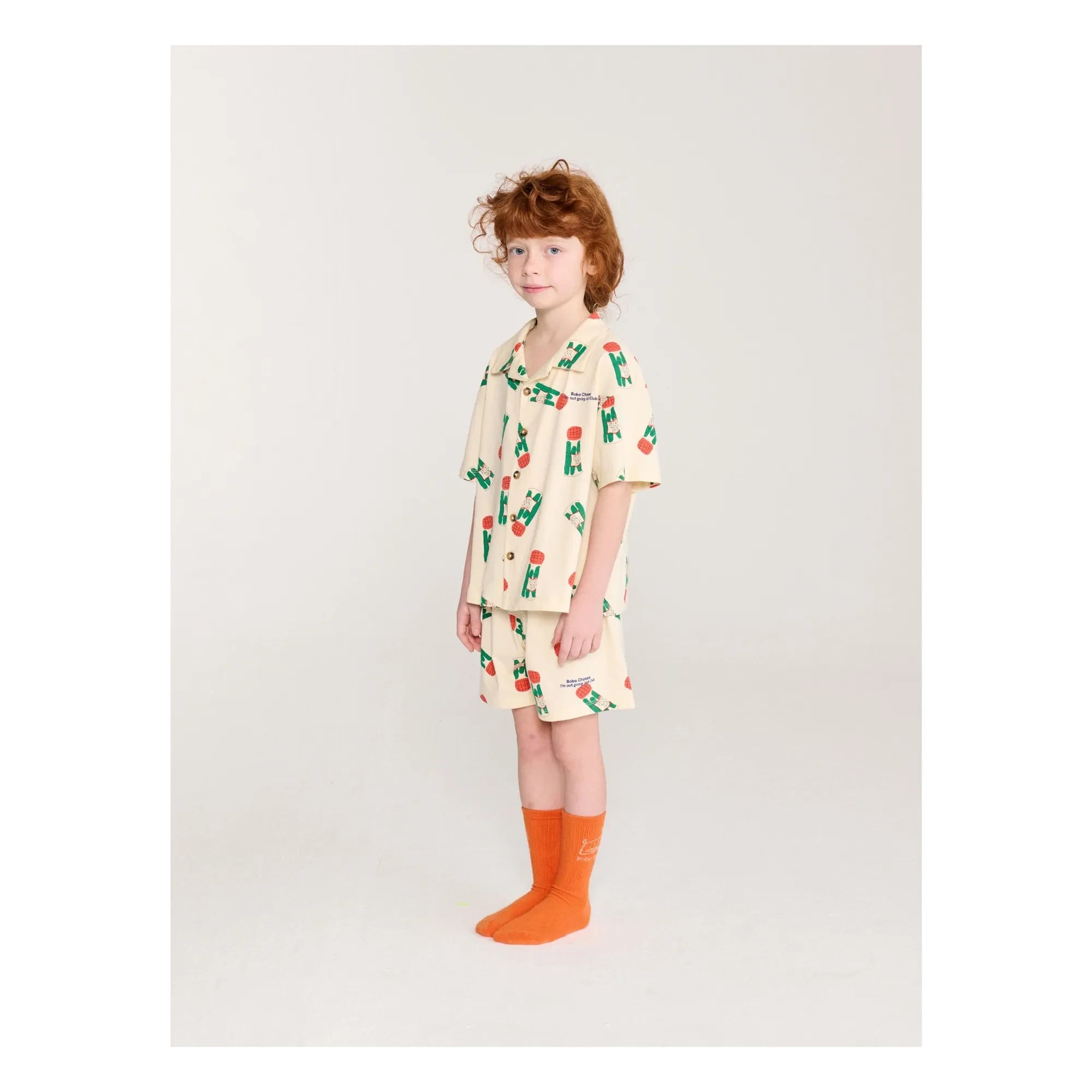 Bobo Choses - Pickles Set aus Bio-Baumwollhemd und Shorts | Ecru