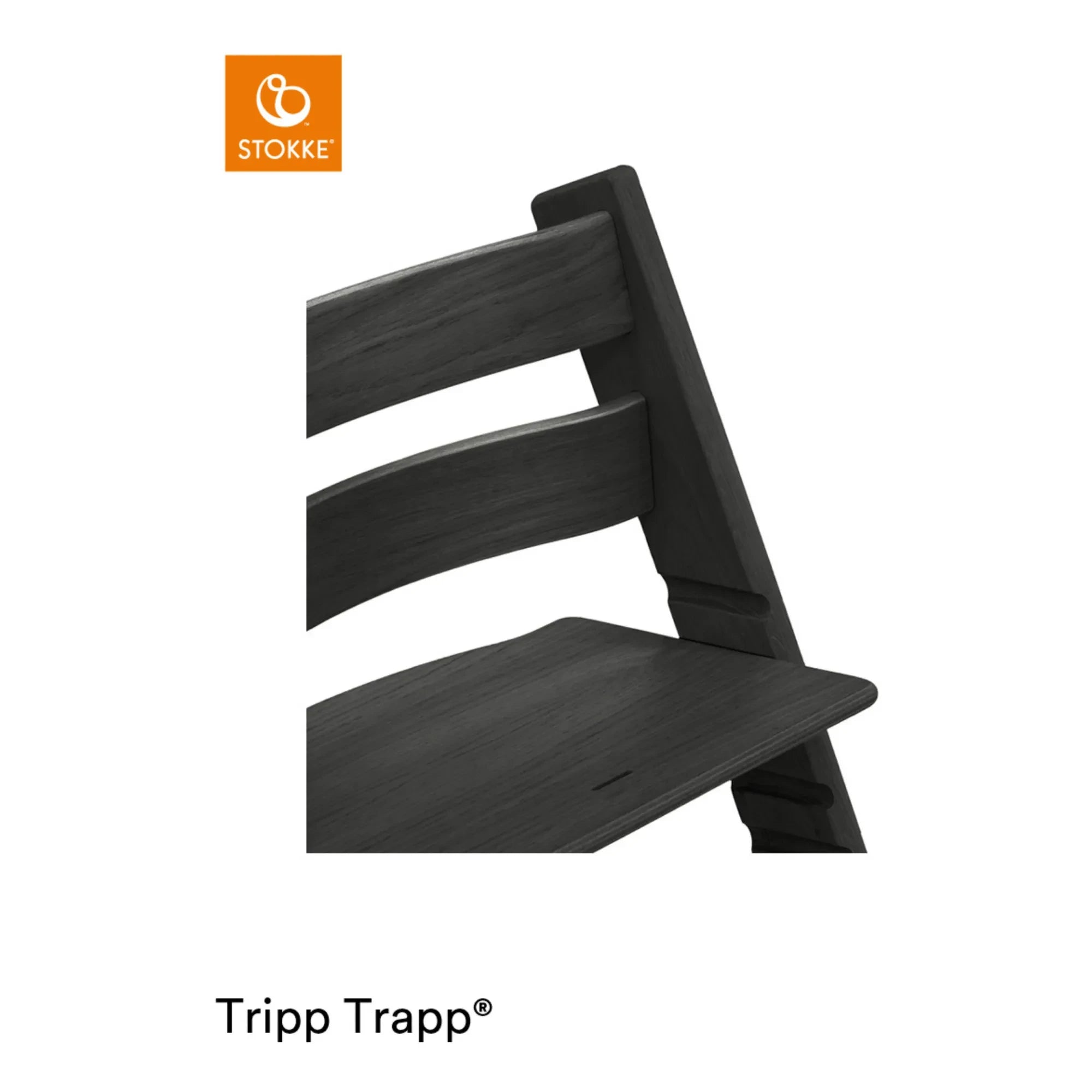 Stokke® - Tripp Trapp® Hochstuhl aus Eichenholz | Schwarz