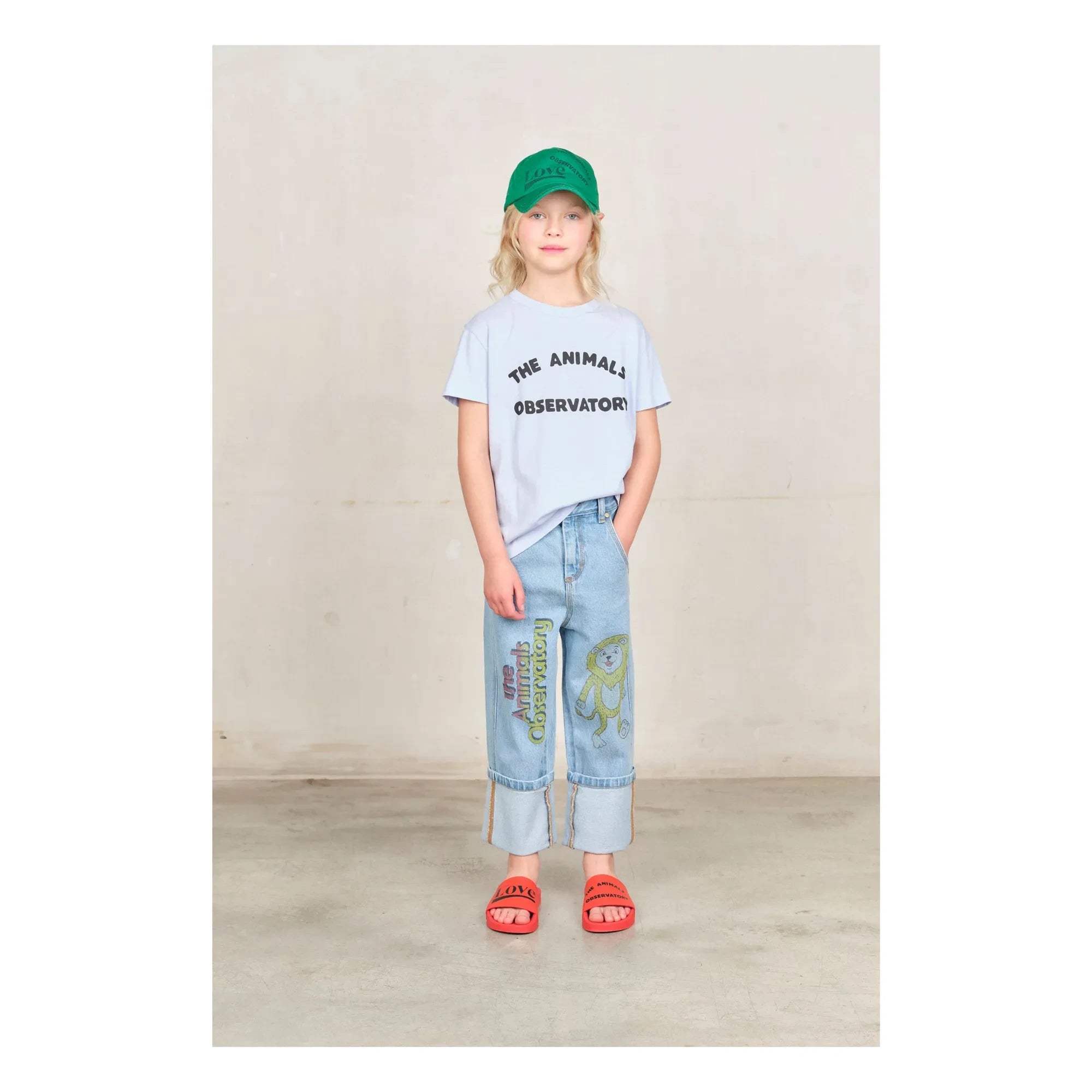 The Animals Observatory - T-Shirt mit Hahnen-Logo | Hellblau