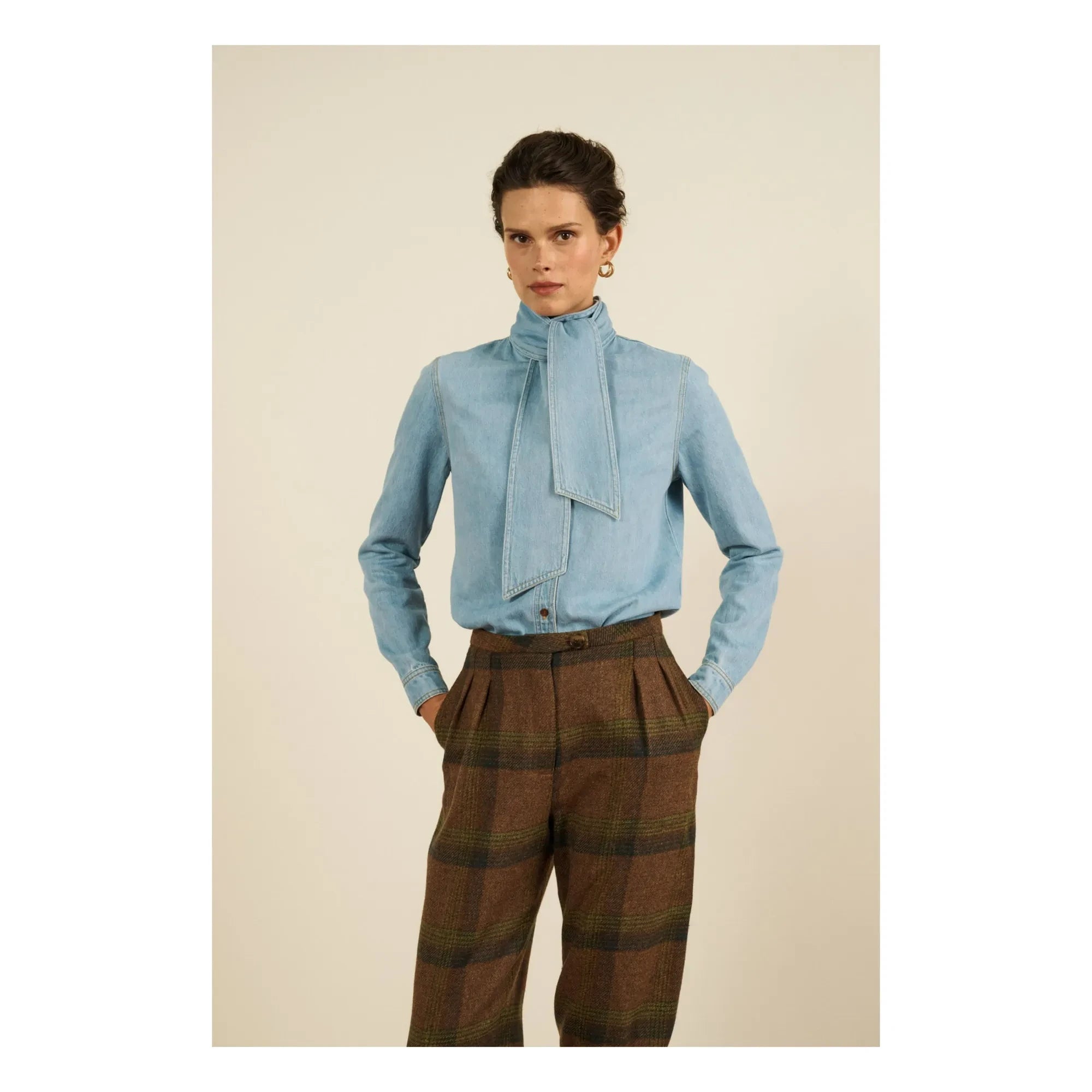 Maria de la Orden - Fairy Denim Bluz | Açık Mavi