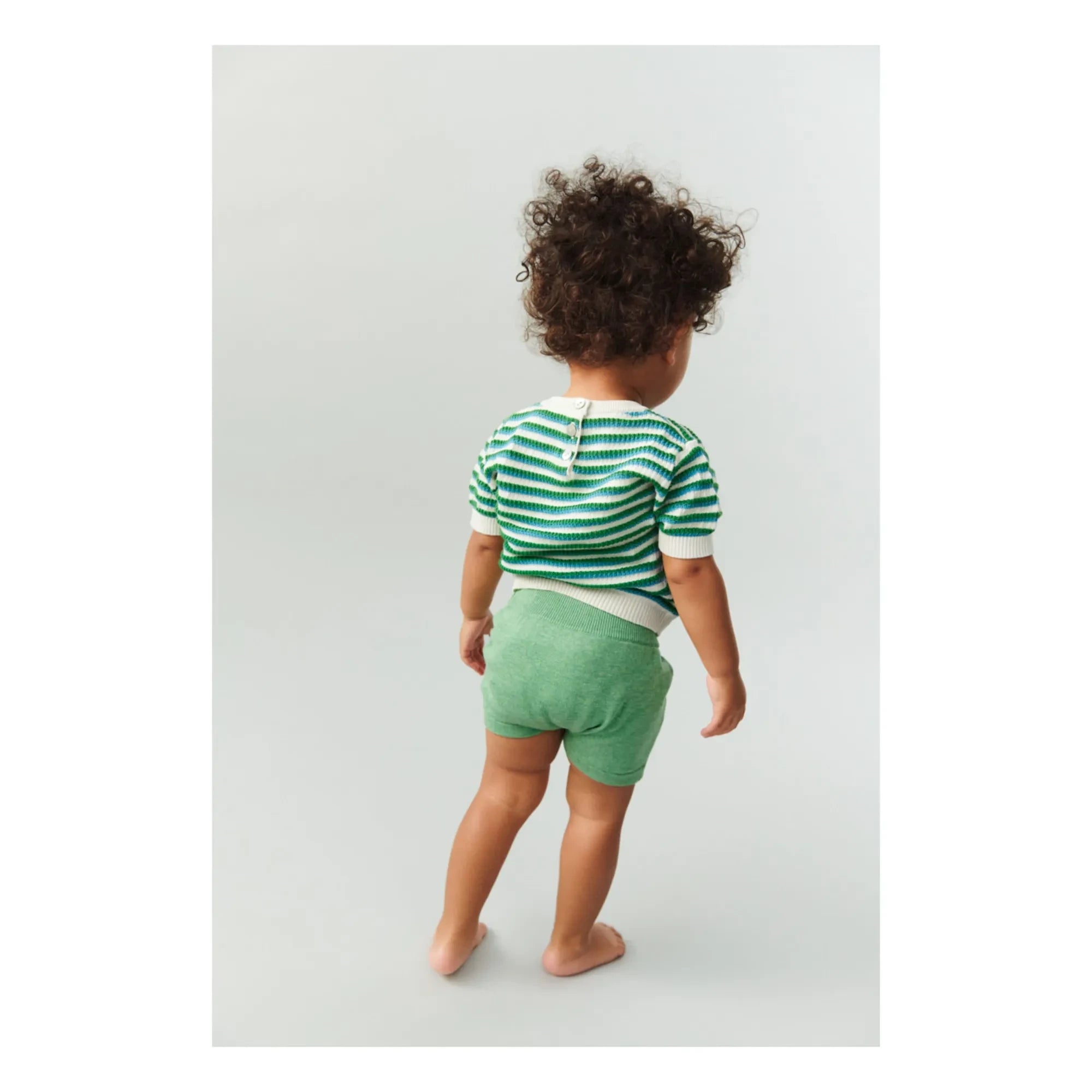 FUB - Chiné Bio-Baumwollstrickshorts | Grün